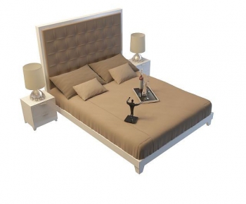 Modern Double Bed-ID:822700021