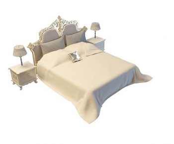 Modern Double Bed-ID:412321093