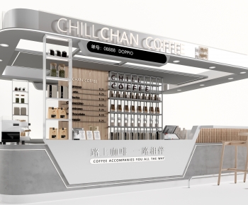 现代咖啡店吧台-ID:305042037
