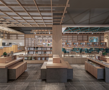 Modern Bookstore Book Bar-ID:737380987