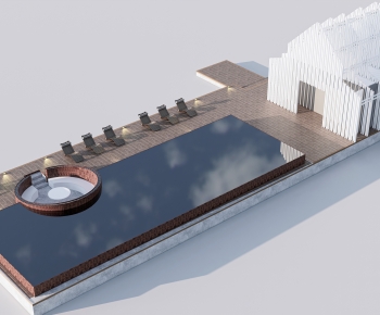 Modern Swimming Pool-ID:419063098