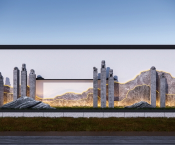 New Chinese Style Landscape Wall-ID:176887995