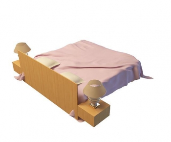 Modern Double Bed-ID:812936072
