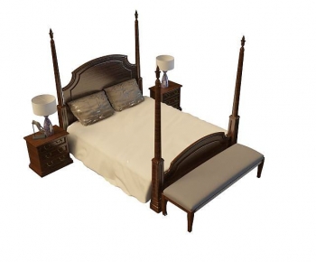 Modern Double Bed-ID:497930043