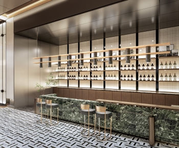 现代酒店大厅酒吧台-ID:345720055
