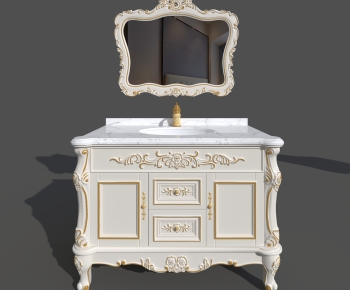 European Style Bathroom Cabinet-ID:842607026