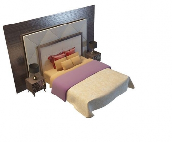 Modern Double Bed-ID:662631991