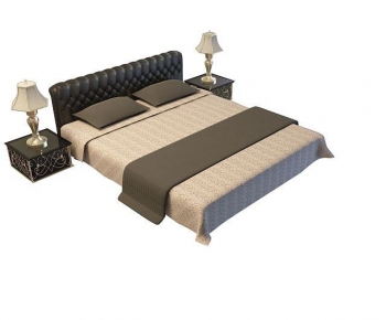 Modern Double Bed-ID:196208955