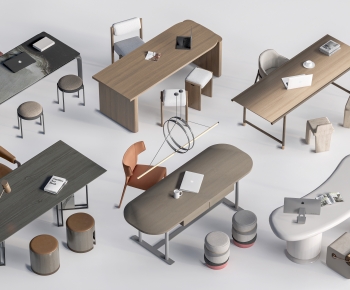 Modern Computer Desk And Chair-ID:948228873