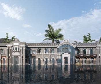 New Chinese Style Appearance Of Commercial Building-ID:665941958