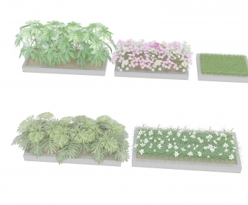 Modern Flowers And Grass-ID:604146003