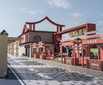 New Chinese Style Commercial Street-ID:807390938