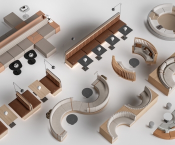 Modern Card Seat Sofa-ID:448499924