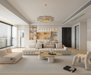 Modern A Living Room-ID:499377012