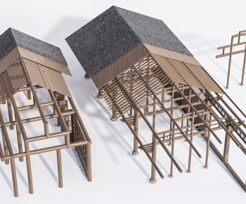 中式古建筑框架-ID:933148972
