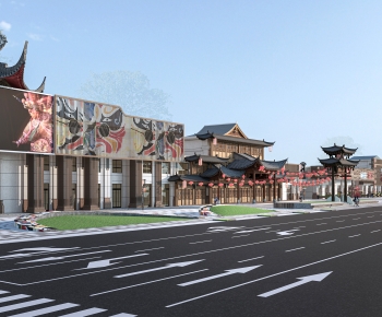 New Chinese Style Commercial Street-ID:514547118