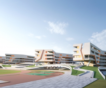 Modern School Building-ID:899302969