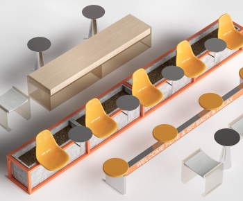 Modern Dining Table And Chairs-ID:602309795