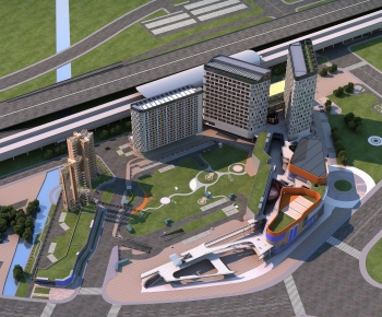 Chinese Style Architectural Bird's-eye View Planning-ID:516644004
