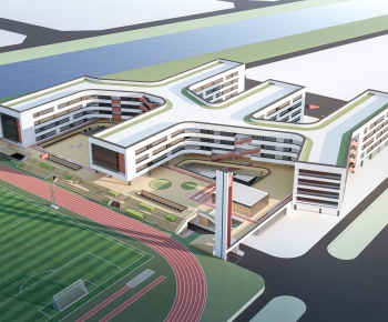 Modern Architectural Bird's-eye View Planning-ID:410000099