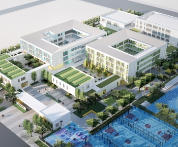 Modern Architectural Bird's-eye View Planning-ID:723268038