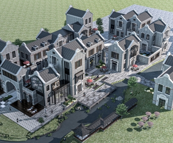 New Chinese Style Commercial Street-ID:336314926