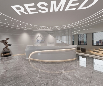 Modern Office Reception Desk-ID:528654101