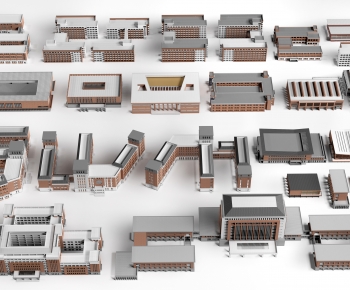 Modern School Building-ID:619045026