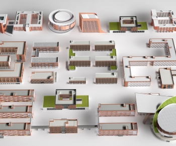 Modern School Building-ID:847640048