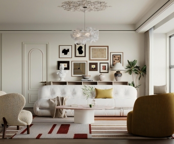 French Style A Living Room-ID:268057112