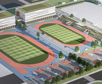 Modern Architectural Bird's-eye View Planning-ID:320801029