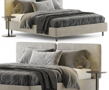 Modern Double Bed-ID:240338093