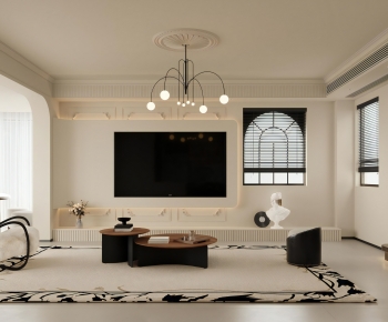 French Style A Living Room-ID:233375074