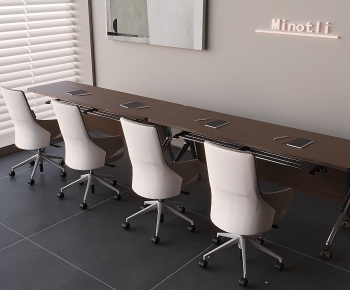 Modern Office Desk And Chair-ID:536983013
