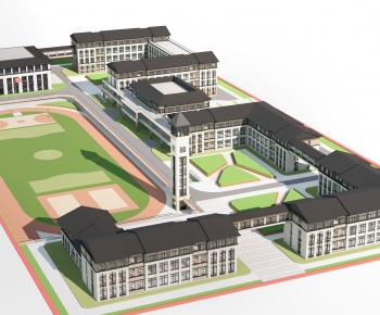 Modern Architectural Bird's-eye View Planning-ID:479568003