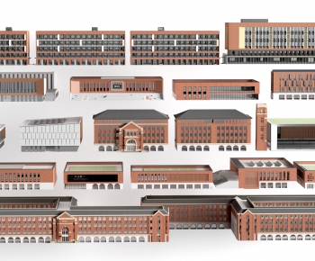 Modern School Building-ID:719429022