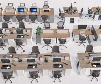 Modern Office Desk And Chair-ID:482726107