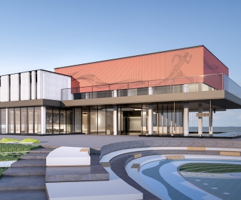 Modern Appearance Of Commercial Building-ID:963582996