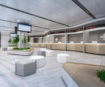 Modern Hospital Hall-ID:839047918