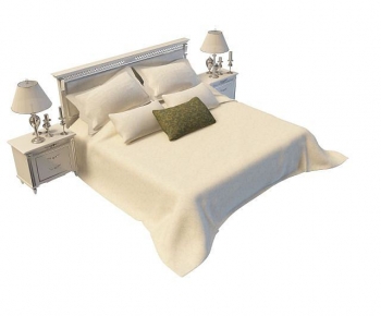 Simple European Style Double Bed-ID:306853064