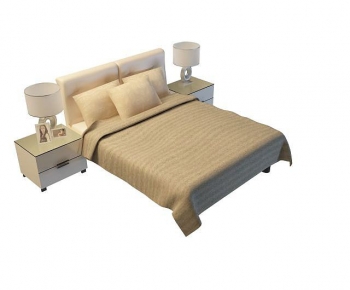 Simple European Style Double Bed-ID:271590958