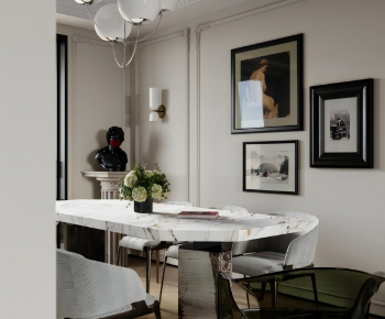 Simple European Style Dining Room-ID:944359066