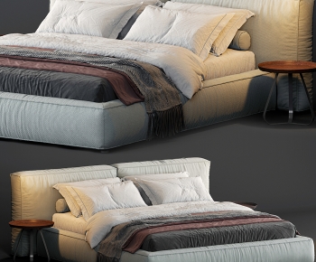 Modern Double Bed-ID:423327925