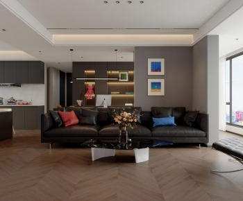 Modern A Living Room-ID:256205081