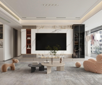 Modern A Living Room-ID:685405977