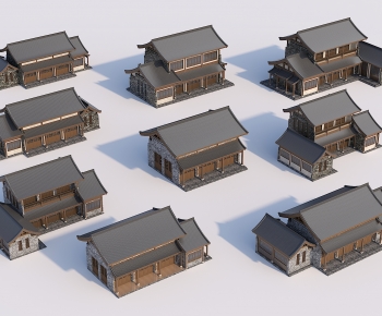 新中式乡村民宿组合-ID:286350011