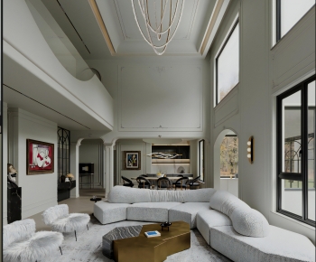 French Style A Living Room-ID:703941119
