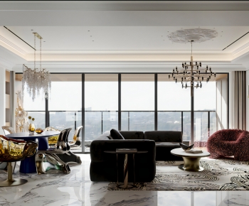 French Style A Living Room-ID:142834909