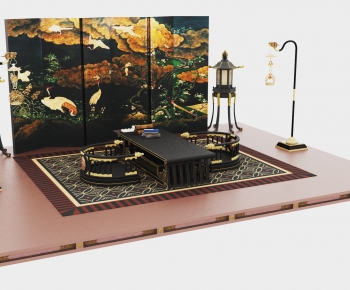 Chinese Style Leisure Table And Chair-ID:739757067