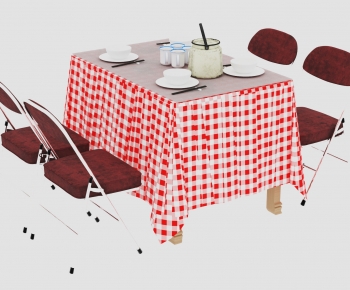 Modern Dining Table And Chairs-ID:576056967